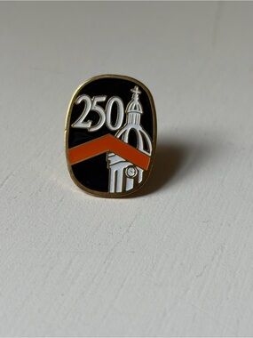 Vintage Princeton University 250th Anniversary Collectible Hat Lapel Pin